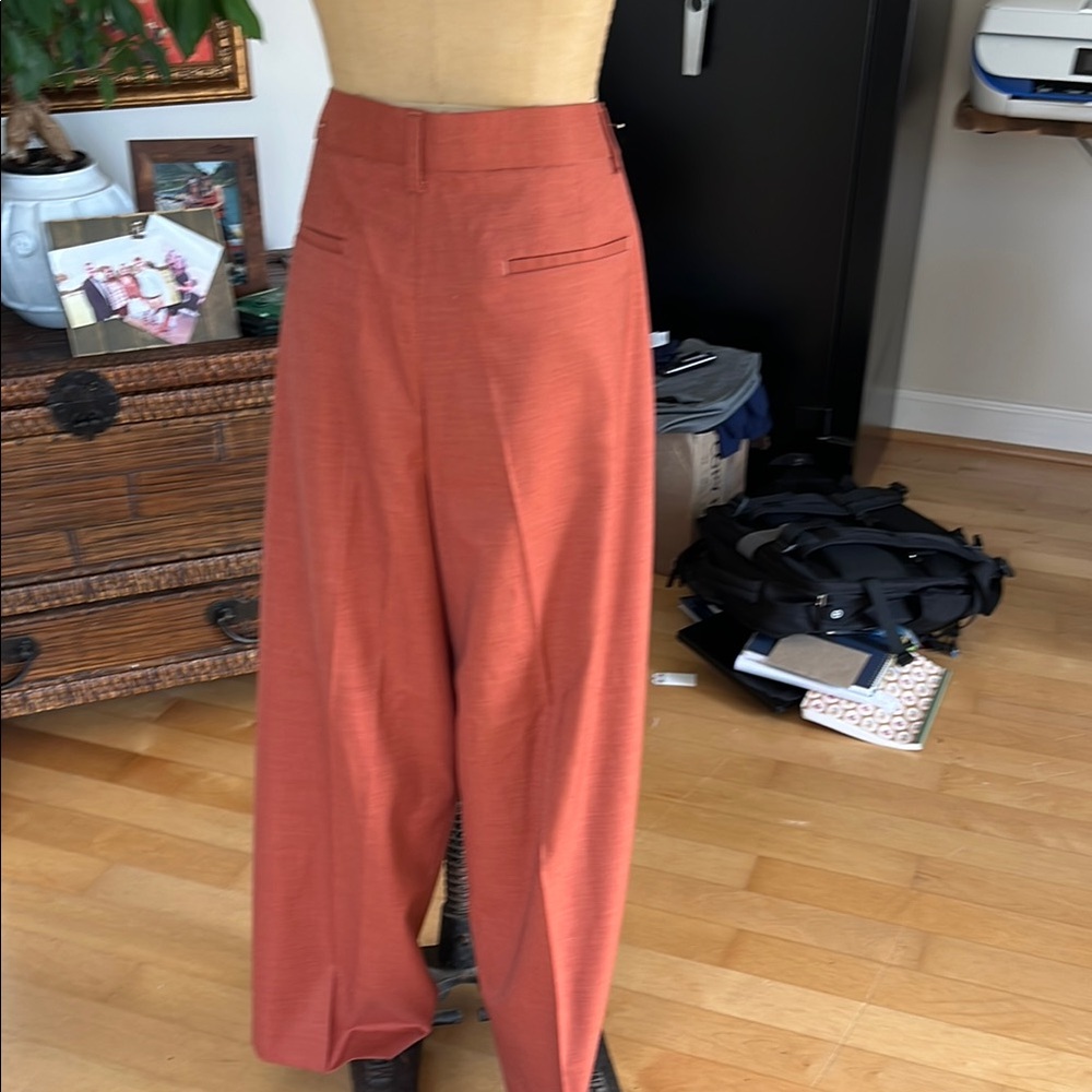 Topman rust wide leg pants 30s NWT
